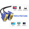Picture of URELEGAN VGA to VGA Cable 15 Feet, Computer VGA Monitor Cable 1080P Full HD Male to Male Cord HD15, VGA Engineering Brade Cord 15FT for Computer PC Monitor Laptop TV Projector and More