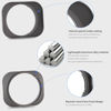 Picture of Haoge LH-S245G Metal Bayonet Square Lens Hood for Sony FE 40mm F2.5 G FE 50mm F2.5 G FE 24mm F2.8 G Lens Shade with Cap on Sony A7C A7R4