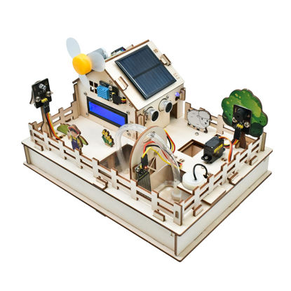 Picture of KEYESTUDIO IoT Control Smart Farm Starter Kit for Arduino ESP32,Electronics Programming Kit Compatible with Arduino Scratch Online Tutorials,DIY Sensor Kit STEM Educational Set for Adults Teens 15+