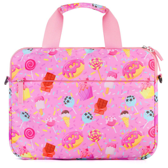 Picture of Foxstory Kids Tablet Case for Girls, Kids Tablet Bag Sleeve Bag Suit for Fire HD 10, Fire HD 8, Fire 7 Kindle, Candy Pink