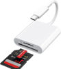 Picture of USB C SD Card Reader for iPhone 15, USB C to SD/Micro SD Memory Card Adapter for iPad/Mac Pro/Air, USB-C/Type C Camera Card Reader with Dual Slots for Phone, Laptop and More USBC Devices