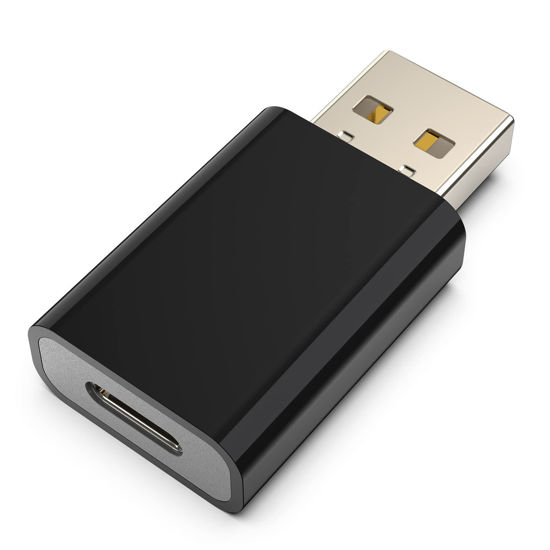 Picture of LMUBOY USB to USB C Adapter,Compatible with Apple MagSafe Watch 7/8/9/SE/Ultra,USB C Female to USB Male Adapter for iPhone 15 14 13 12 Mini Pro Max,iPad,Galaxy Note,Google Pixel 7 6 5