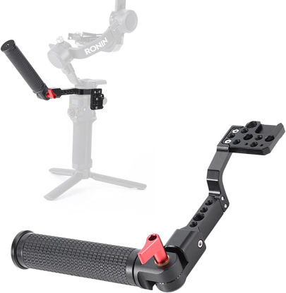 Picture of Gimbal Handle Grip Mount 180° Adjustable Monitor Mount Professional Video Handgrip Holder with Cold Shoe Plate for DJI Ronin S/SC/ RSC2
