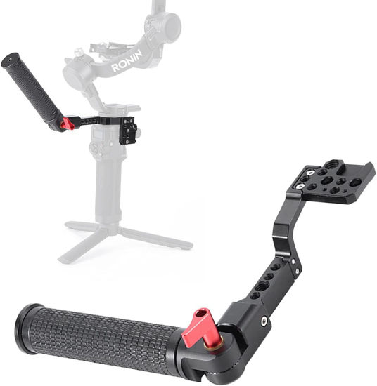 Picture of Gimbal Handle Grip Mount 180° Adjustable Monitor Mount Professional Video Handgrip Holder with Cold Shoe Plate for DJI Ronin S/SC/ RSC2