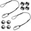 Picture of lyfLux 4 PCS 1/4" Camera Neck Strap Screw Holder, 4PCS Camera Strap Triangle Split Ring, 2PCS Camera Tether Safety Strap for DSLR Camera and Mirrorless Professional Cameras
