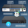 Picture of 19-Port Ethernet PoE Switch, 16 Port PoE Switch 16 PoE+ Ports @240W, 2 Uplink Gigabit Ports + 1 Combo SFP Slots, Metal Plug and Play, AI Extend &Vlan, Fanless, Overload Protection