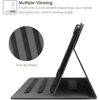 Picture of HGWALP Universal 9",9.7",10.1",10.2",10.5",10.9",11" Tablet Case,Multi-Viewing Angels Stand Folio Case Cover with Handstrap for for iPad, Samsung,Other 9-10.5 inch Tablet,Black