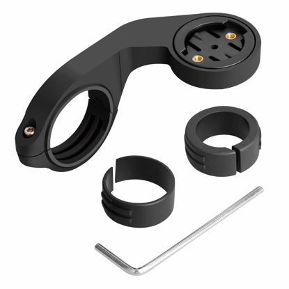 Picture of Out-Front Bike Mount Bicycle Extended Mount with Carbon Finish Compatible with Garmin Edge 200, 500, 510, 520, 800, 810, 530, 830 and Other Garmin Models