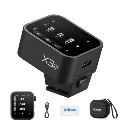 Picture of Godox X3-C Touchscreen TTL Wireless Flash Trigger for Canon, 1/8000s HSS, TCM Function, Built-in Battery Quick Charge, Godox X3 Trigger Compatible with Canon EOS Cameras R6 Mark II T7I
