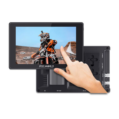 Picture of FEELWORLD SH7 7" 2200nit Auto Light Sensing Camera Field Monitor Touchscreen DSLR Camera Monitor, SDI/HDMI Input and Output with HDMI & SDI Cross Conversion, 3DLUT Waveform HDR NP-F970 External