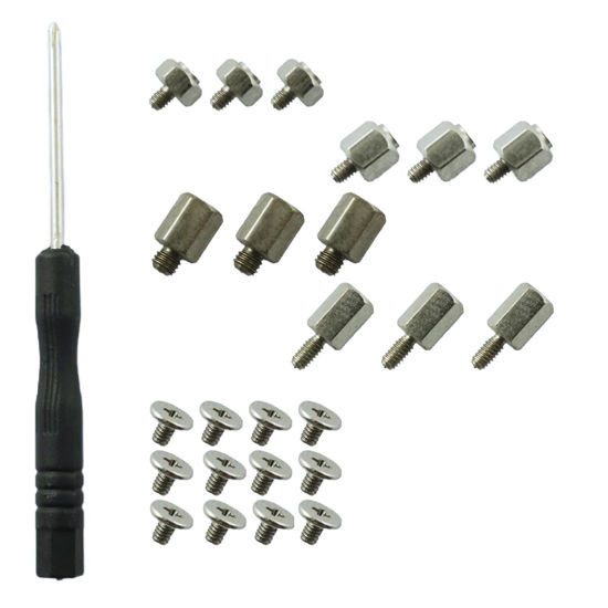 Picture of YTgilo 9 Sets M.2 SSD Motherboard Screws One Word Mini Toy Screwdriver 1 Screwdriver HDD Screw Kit for Laptop Repairs Home Use Watch Repair Toy Disassembly