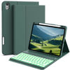Picture of JKSML Keyboard Case for iPad 10th Generation 10.9 inch 2022, 7 Color Backlight, Case with Keyboard for iPad 10 Gen, Wireless Keyboard, Built-in Pencil Holder, Auto Sleep/Wake, Dark Green