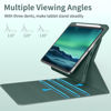 Picture of JKSML Keyboard Case for iPad 10th Generation 10.9 inch 2022, 7 Color Backlight, Case with Keyboard for iPad 10 Gen, Wireless Keyboard, Built-in Pencil Holder, Auto Sleep/Wake, Dark Green