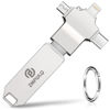 Picture of Photo Stick 128GB-Auto-Secure-Backup-USB-Flash-Drive-Saver-Memory-Stick-Photo-Finder for Phone/iPhone/iPad/Android/PC-4-in-1-Thumb-Drive-External-Storage for All Devices,Backup Photos,Videos,Contacts