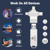 Picture of Photo Stick 128GB-Auto-Secure-Backup-USB-Flash-Drive-Saver-Memory-Stick-Photo-Finder for Phone/iPhone/iPad/Android/PC-4-in-1-Thumb-Drive-External-Storage for All Devices,Backup Photos,Videos,Contacts