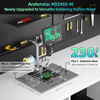 Picture of Andonstar AD246S-M Plus 7'' HDMI Soldering Digital Microscope for Electronics Repair, 2000x 3 Lens 2160P UHD Video Record, Soldering Microscope Station with Helping Hands, Coin Microscope, 32GB Card