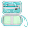 Picture of Elonbo Carrying Case for Liene 2x3” Photo Printer, Portable Instant Printer Travel Holder, Mini Picture Printer Bag. Mesh Pocket Fits Photo Paper, Cable. Green