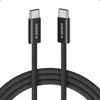 Picture of Anker Zolo USB C to USB C Cable, Braided and Dirt-Free Type C Fast Charging Cable, Slim Connector, for iPhone 16 Series, MacBook (240W) (Black, 6ft)