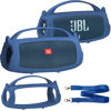 Picture of Silicone Cover Case Compatible with JBL Charge 4/Charge 5 Portable Bluetooth Speaker, Soft Skin Sleeve for JBL Charge 4/5 Bluetooth Speaker Accessories(Blue Case, NOT for Charge 5 Wi-Fi Version)