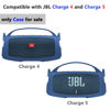 Picture of Silicone Cover Case Compatible with JBL Charge 4/Charge 5 Portable Bluetooth Speaker, Soft Skin Sleeve for JBL Charge 4/5 Bluetooth Speaker Accessories(Blue Case, NOT for Charge 5 Wi-Fi Version)
