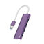 Picture of ANYPLUS USB Hub, USB 3.0 Hub Aluminum Alloy Ultra Slim USB Splitter, Portable 4 Port USB Extender, USB Hub for Laptop, PC, MacBook, iMac, Surface Pro, Mac Pro, Flash Drive, XPS 【Purple】