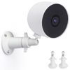 Picture of UYODM 2 Pack Wall Mount Holder Compatible with Google Nest Cam Outdoor or Indoor, Battery - 360°Rotation Security Mounting Bracket for Nest Cam with 1/4 Screw Thread, Camera Not Included (White)