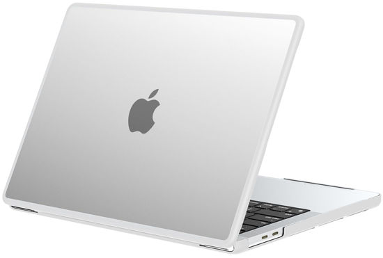 Picture of BlueSwan Compatible with MacBook Pro 13 inch Case 2025 2022-2017 A2338 M2/M1 A2289 A2251 A2159 A1989 A1706 A1708, Anti-Cracking and Anti-Fingerprint Hard Shell Case, Soft TPU Bumper + PC