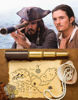 Picture of Laupha Retro Pirate Telescope Zoomable 25x30 Spyglass Portable Collapsible Handheld Telescope Vintage Monocular for Kids & Survival Gear Compass Pocket Military Compass for Camping Boating