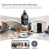 Picture of Light Bulb Security Cameras Wireless Outdoor, 5G& 2.4GHz WiFi Security Camera for Home security Outdoor Indoor, Motion Detection, Color Night Vision, Siren Alarm, Compatible with Alexa(2 Pack)