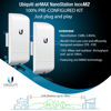 Picture of Wireless Bridge Ubiquiti LOCOM2 PRE-CONFIGURED, Bundle of 2 Ubiquiti Nanostation LOCO M2, Point to Point Outdoor WiFi Bridge, Plugh and Play 2.4GHz, 150+Mbps, 10+km Link Range, Network Bridge