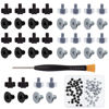 Picture of Zmbroll M.2 SSD Screws 80Pcs Black and Silver M.2 Screws Mounting Screws M2 x 2.5+2.5 Standoff and Screws Kit for Asus Motherboard with Screwdriver