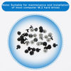 Picture of Zmbroll M.2 SSD Screws 80Pcs Black and Silver M.2 Screws Mounting Screws M2 x 2.5+2.5 Standoff and Screws Kit for Asus Motherboard with Screwdriver