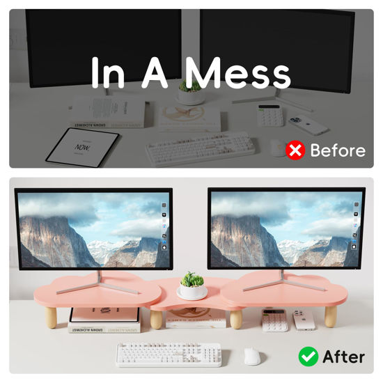 Adjustable Cloud-Shaped Laptop Stand For 10-17.3 Inch Laptops – Ergonomic, Stable & Portable Desk Riser In Pink