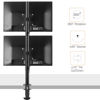 Picture of Bracwiser Dual Vertical Fully Adjustable Monitor Arm Stand Mount Fits Two Screen 13-32 inch 22lbs for Monitor Computer Screen 13 15 17 19 20 22 23 24 26 27 32 inch VESA 75 100 (MD7802)