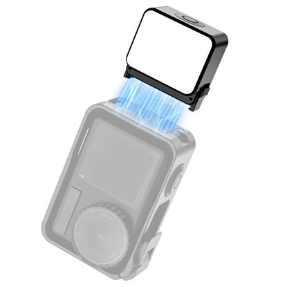 Picture of ULANZI LM18 Mini LED Action Camera Vlogging Light Video Light Waterproof Photography Magnetic Fill Lighting for DJI Osmo Action 3/4 Camera Cage Accessories and Osmo Pocket 3/4 Accessories