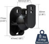 Picture of Saifsmart Adjustable Speaker Wall Mount Holder, Bookshelf Speaker Wall Mount Brackets, Surround Sound Speaker Mounts Capacity Upto 3.5 kg Black 1 Pair