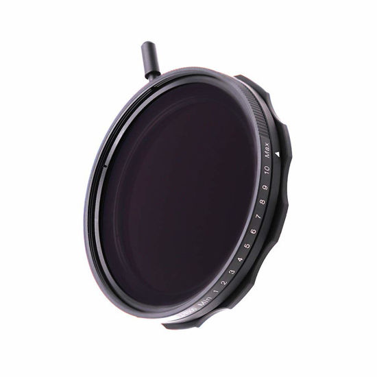 Picture of JONGSUN 58mm Variable ND Filter, S-Pro MRC 16 Layers Nano Coatings, More Than 10 Stop ND2-ND1000 Stepless Adjustment Graduated, Lens Cloth Kit,Camera Neutral Density Filter