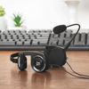 Picture of Koss Porta Pro Double-Sided On-Ear Communication Headset, Flexible, Hands-Free Electret Microphone, Collapsible Design, Wired 3.5mm TRRS Plug, Black