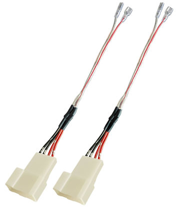 Picture of Car Front Door Tweeter Speaker Wiring Harness Replacement for Toyota Rav4/Camry/Highlander 2008-2022, Subaru Forester/Impreza/Crosstrek 2012-2020 dash Tweeter Speaker wire adapter connector plug, 2PCS
