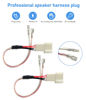 Picture of Car Front Door Tweeter Speaker Wiring Harness Replacement for Toyota Rav4/Camry/Highlander 2008-2022, Subaru Forester/Impreza/Crosstrek 2012-2020 dash Tweeter Speaker wire adapter connector plug, 2PCS