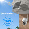 Picture of Hiseeu Solar Security Camera, 2PCS 4MP Wireless WiFi Camera Outdoor, PTZ 360° View, PIR Motion Detection, Color Night Vision, IP66, 2-Way Audio, 2.4G WiFi, No Monthly Fee