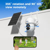 Picture of Hiseeu Solar Security Camera, 2PCS 4MP Wireless WiFi Camera Outdoor, PTZ 360° View, PIR Motion Detection, Color Night Vision, IP66, 2-Way Audio, 2.4G WiFi, No Monthly Fee