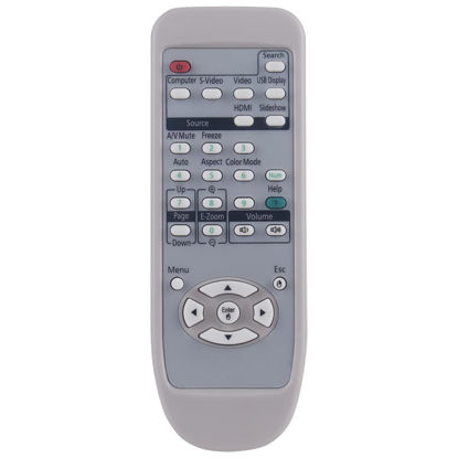 Picture of AIDITIYMI New Replacement Remote Control fit for Epson Projector EX3200 EX5200 EX7200 VS200 EB-W6 EP700 EX70 PowerLite W6 PowerLite 1220 Home Cinema 700 PowerLite S7 PowerLite S9 PowerLite 1260