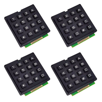 Picture of SazkJere 4PCS 4x4 Matrix Keypad 16 Keyboard Module External Keypad Board for Microcontroller (16Key)