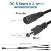 Picture of VWEICYY 2 PCS 1 to 3 Way DC Power Splitter, DC Splitter, 2.1 * 5.5MM Power Splitter for CCTV Security Camera LED Strips
