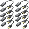 Picture of DisplayPort to HDMI Adapter 4K, 10-Pack, Display Port DP to HDMI Adapter Cable Male to Female Compatible with Computer, Monitor, TV, Projector