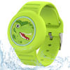 Picture of HLHGR Waterproof Airtag Bracelets for Kids，Apple Air tag Holder for Kids-Soft Silicone Hidden Air tag Wristband - Lightweight GPS Tracker AirTag Watch Band for Child (Dinosaurs-Green)