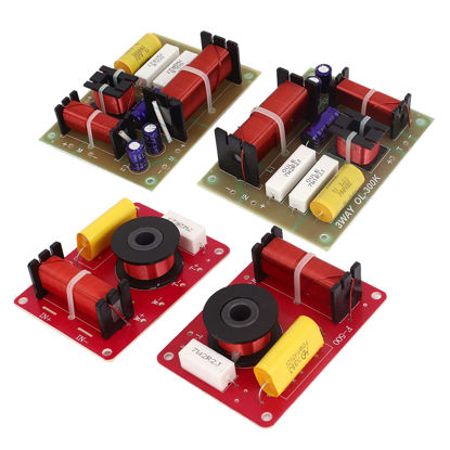 Picture of uxcell 4pcs 180W 3-Way 130W 2-Way System Audio Crossover Filters Frequency Distributor