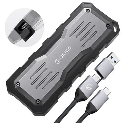 Picture of ORICO 2TB External SSD Up to 2000MB/s, Interface Extra Protection, Waterproof and Dust-Proof, Rugged and Reliable Outdoor Portable Solid State Drives for Action Camera, Smartphone, Laptop - O20