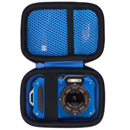 Picture of Lebakort Storage Case Compatible with KODAK PIXPRO WPZ2 Rugged Waterproof Shockproof Dustproof Digital Camera (Blue + Black Case)